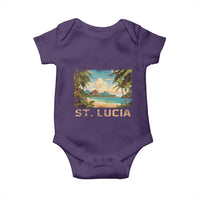 Saint Lucia Baby Onesie St. Lucia Beach Trip