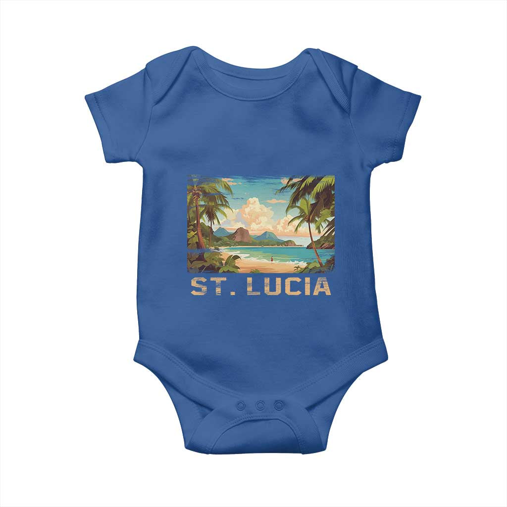 Saint Lucia Baby Onesie St. Lucia Beach Trip