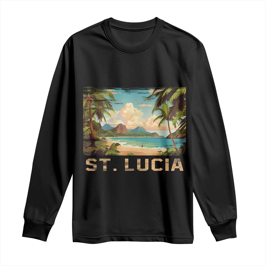 Saint Lucia Long Sleeve Shirt St. Lucia Beach Trip