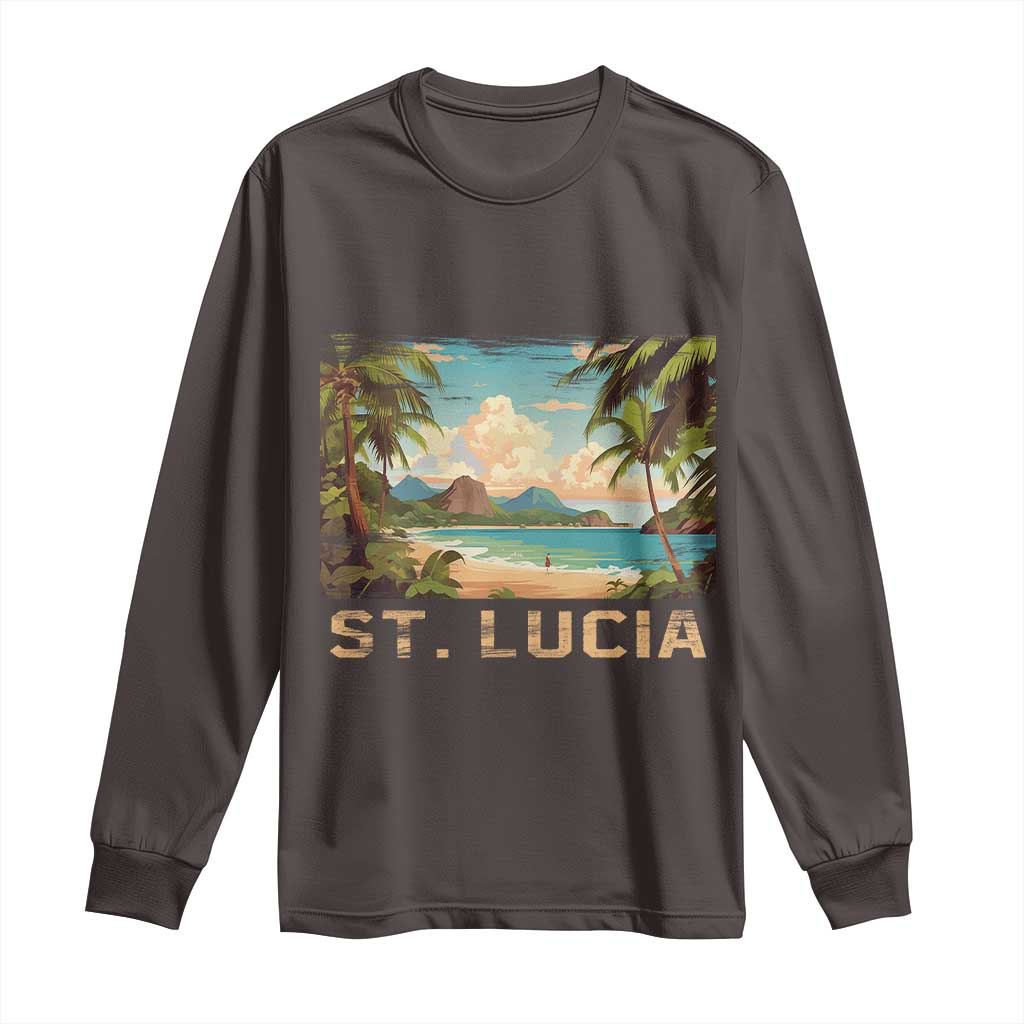 Saint Lucia Long Sleeve Shirt St. Lucia Beach Trip