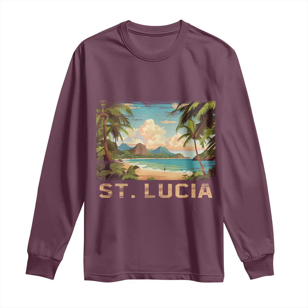 Saint Lucia Long Sleeve Shirt St. Lucia Beach Trip
