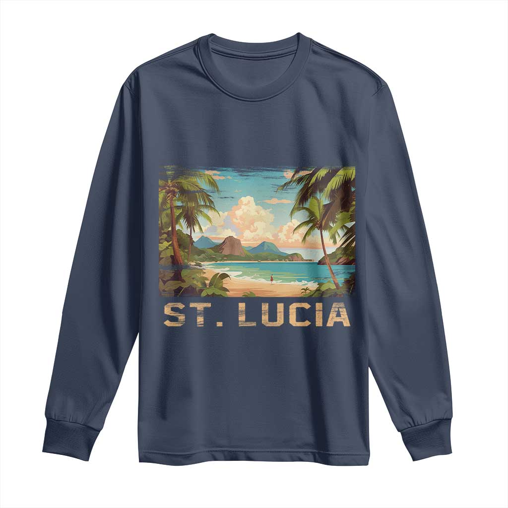 Saint Lucia Long Sleeve Shirt St. Lucia Beach Trip