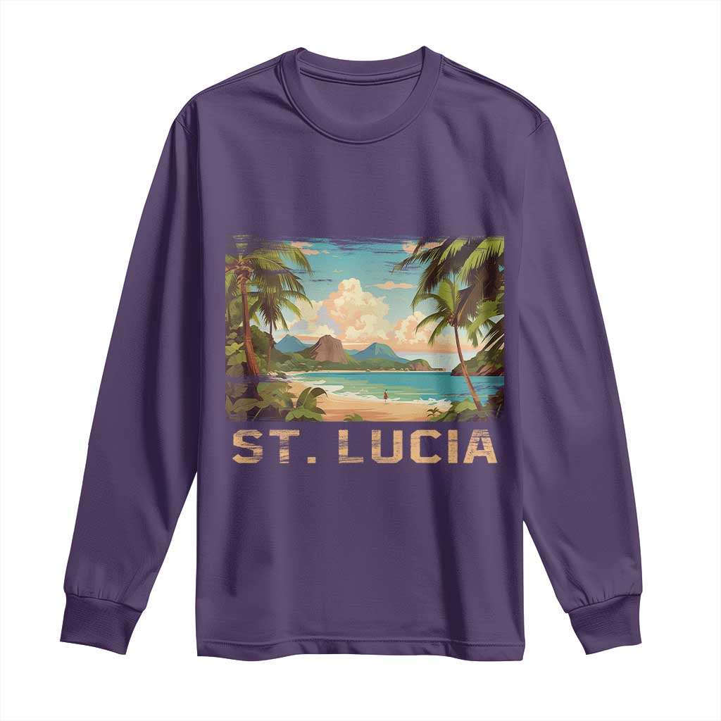 Saint Lucia Long Sleeve Shirt St. Lucia Beach Trip