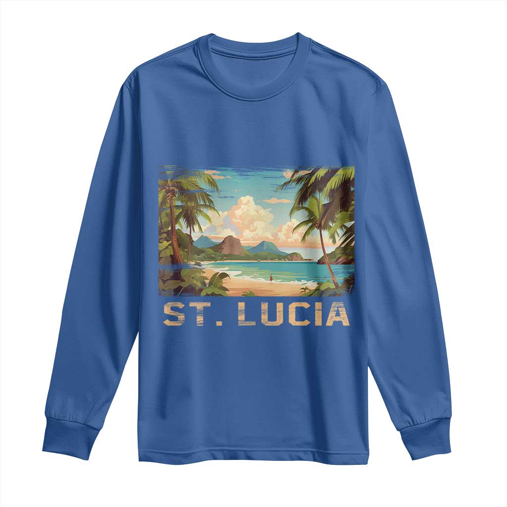 Saint Lucia Long Sleeve Shirt St. Lucia Beach Trip