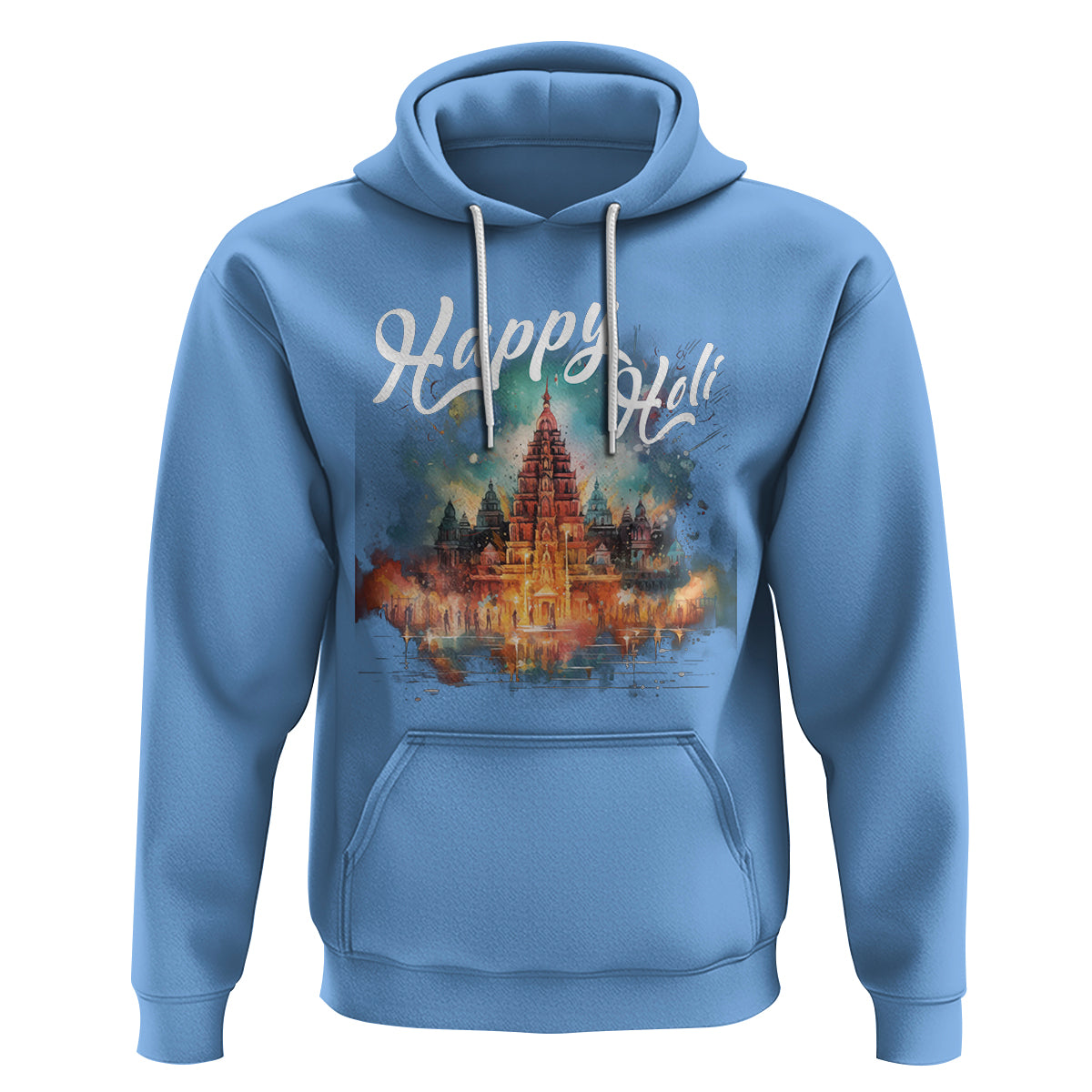 Happy Holi Hoodie Colors India Hindu Spring - Wonder Print Shop