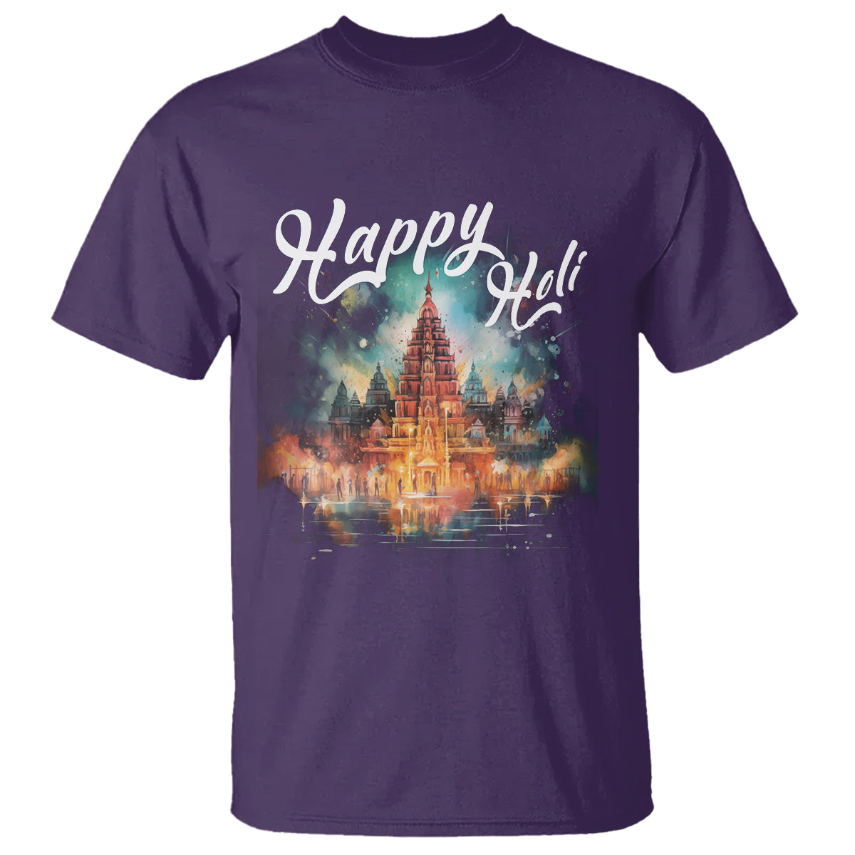 Happy Holi T Shirt Colors India Hindu Spring - Wonder Print Shop