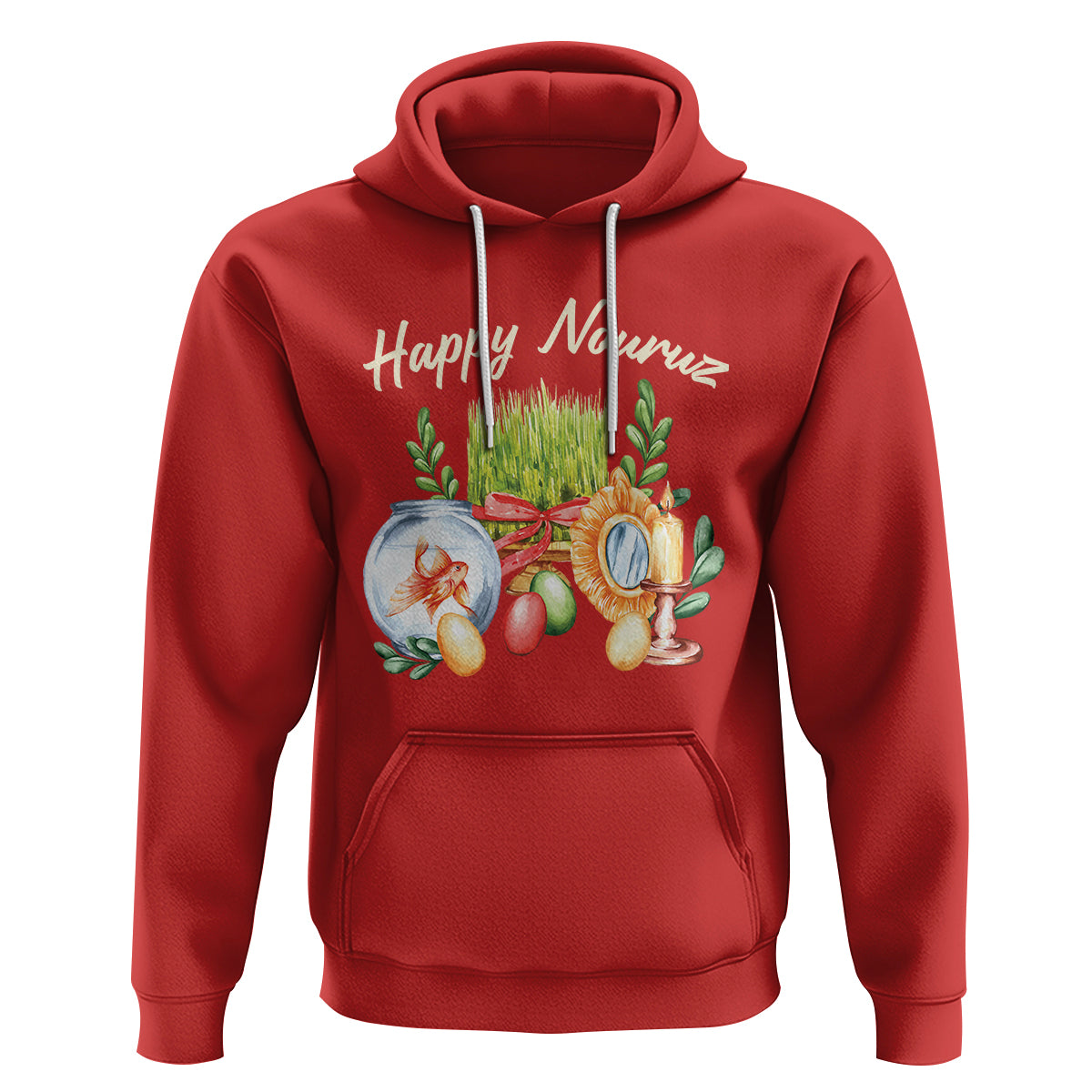 Happy Nowruz Hoodie Kurdistan & Pakistan And Iran New Year Haft-Seen - Wonder Print Shop