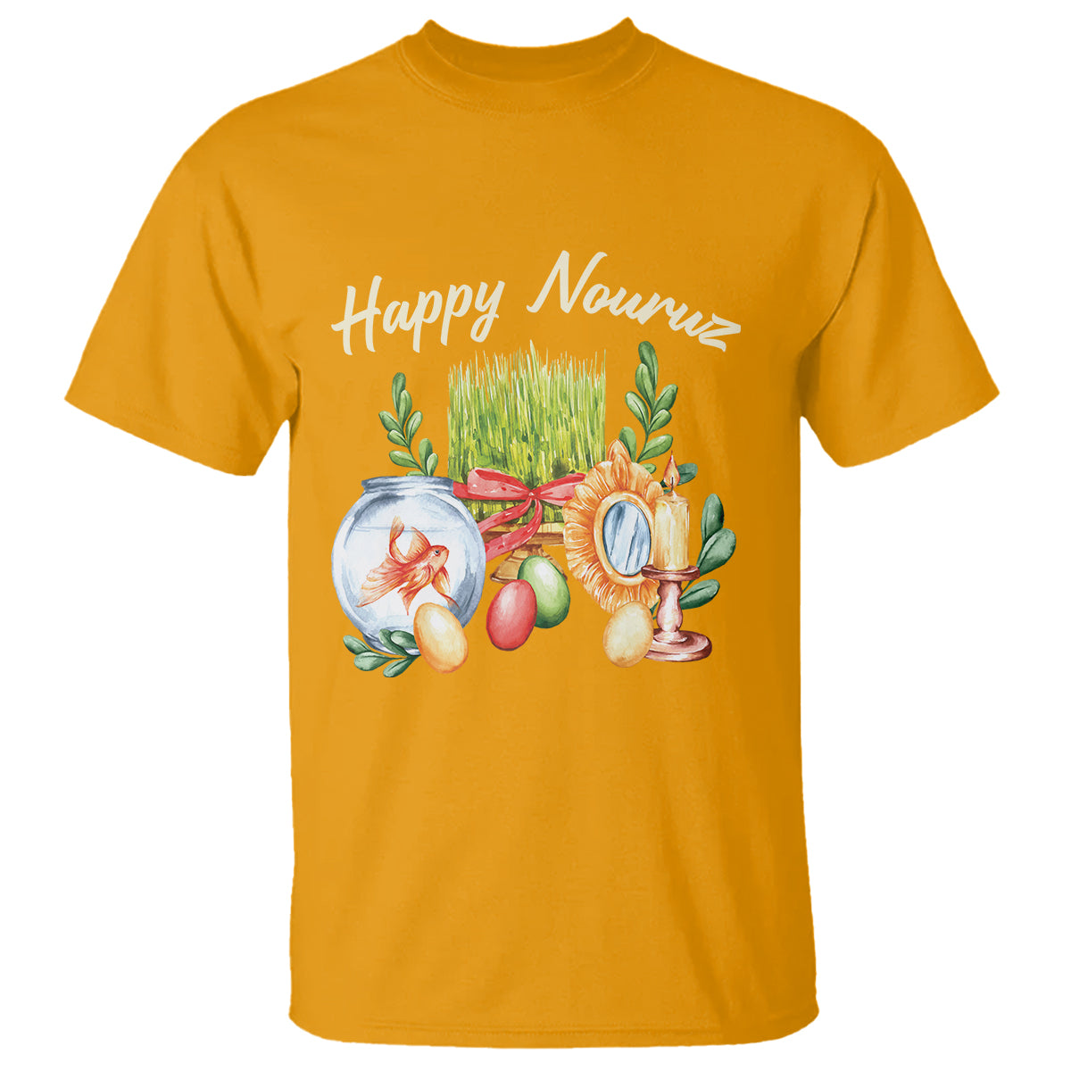 Happy Nowruz T Shirt Kurdistan & Pakistan And Iran New Year Haft-Seen - Wonder Print Shop