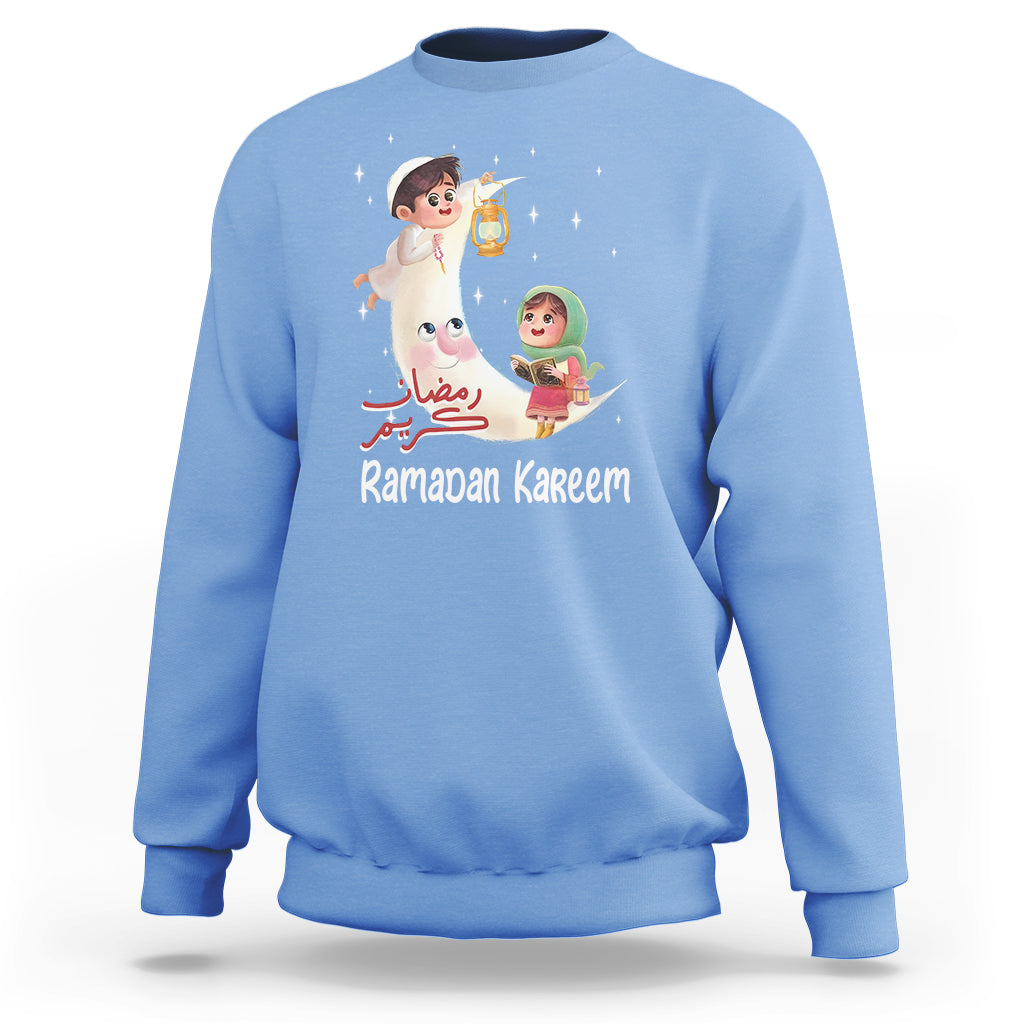 Cute KId Ramadan Kareem Mubarak Islam Sweatshirt - Wonder Print Shop