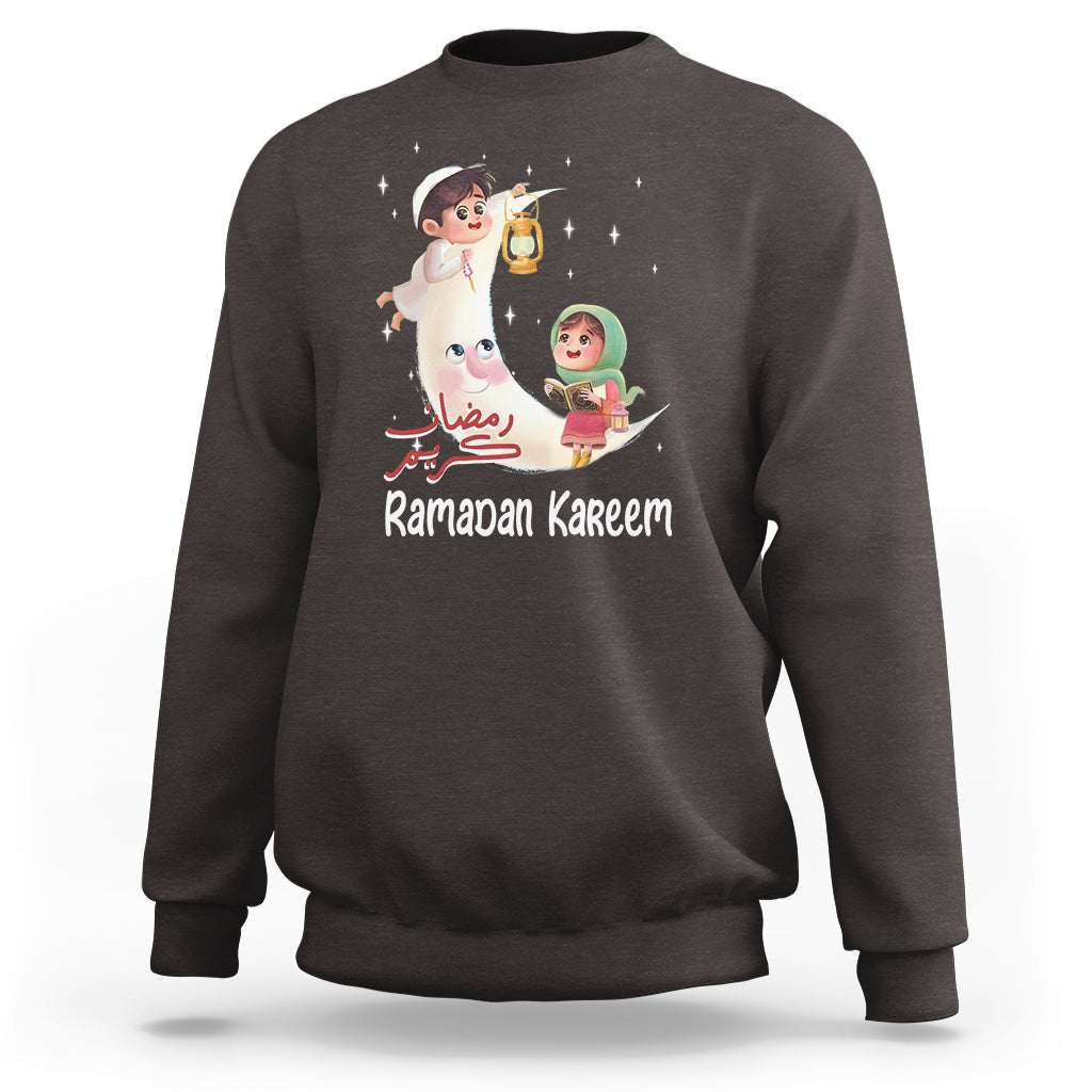 Cute KId Ramadan Kareem Mubarak Islam Sweatshirt - Wonder Print Shop