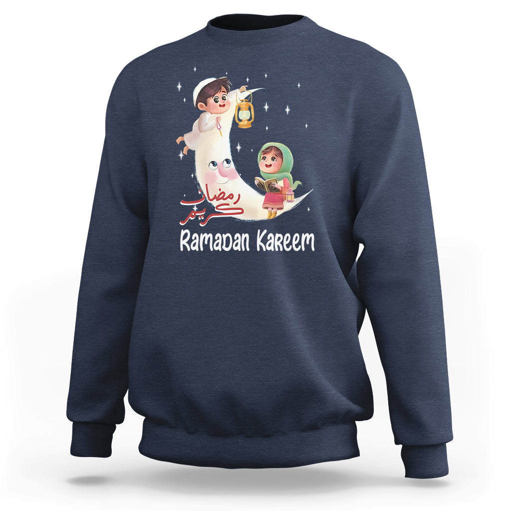Cute KId Ramadan Kareem Mubarak Islam Sweatshirt - Wonder Print Shop