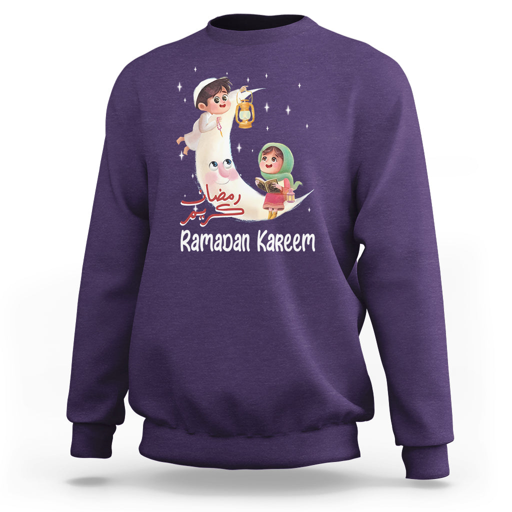 Cute KId Ramadan Kareem Mubarak Islam Sweatshirt - Wonder Print Shop