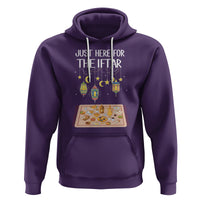 Ramadan Hoodie Just Here For The Iftar Islam Islamic - Wonder Print Shop