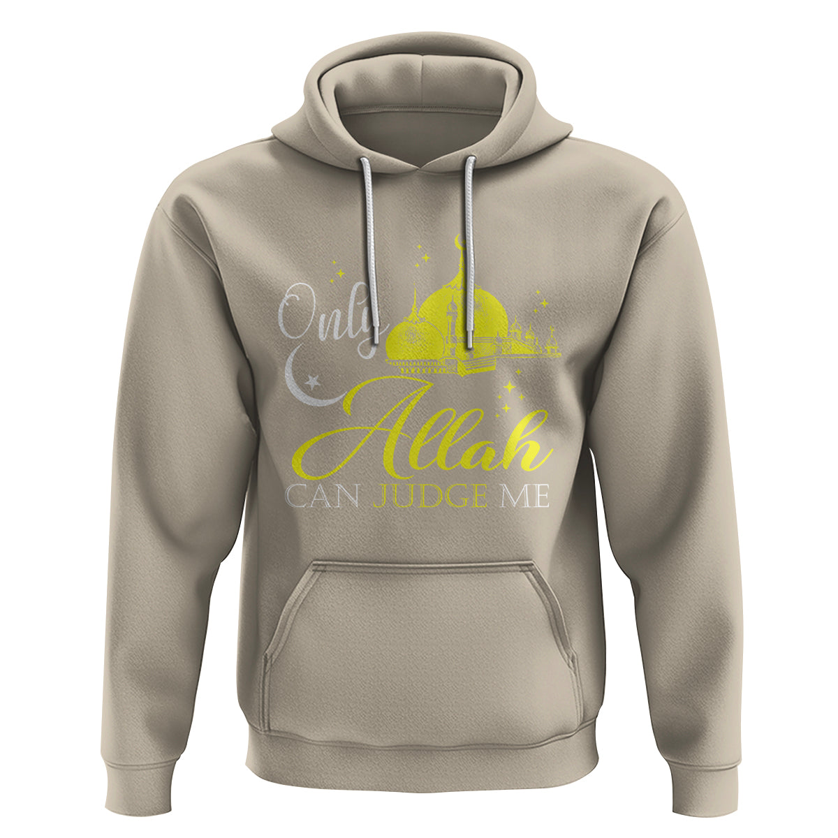 Islam Hoodie Only Allah Can Judge Me Islamic Muslim - Wonder Print Shop