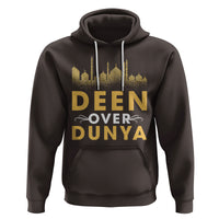 Islam Hoodie Deen Over Dunya Islamic Muslim - Wonder Print Shop