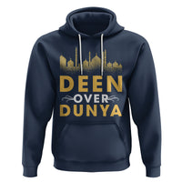 Islam Hoodie Deen Over Dunya Islamic Muslim - Wonder Print Shop