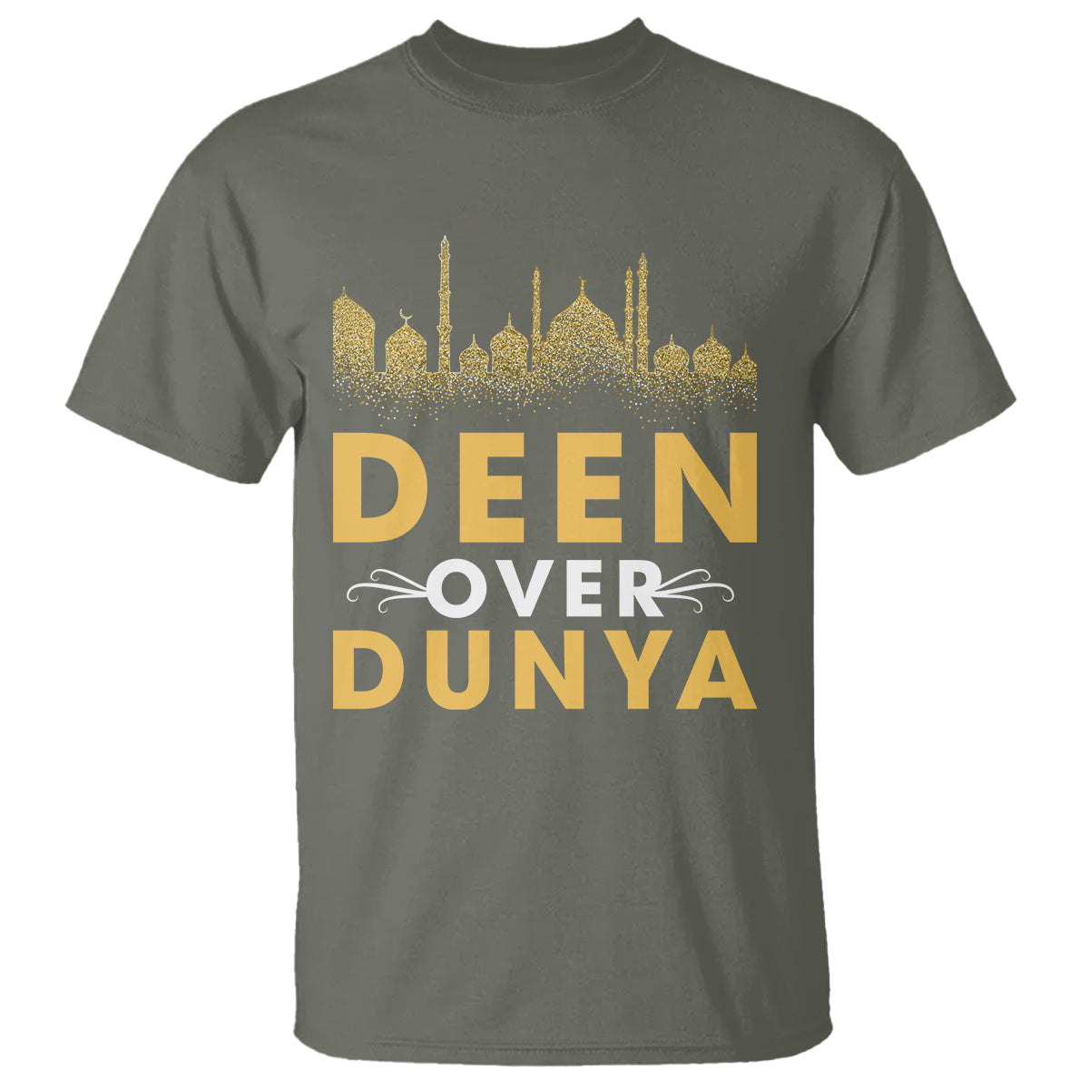 Islam T Shirt Deen Over Dunya Islamic Muslim - Wonder Print Shop