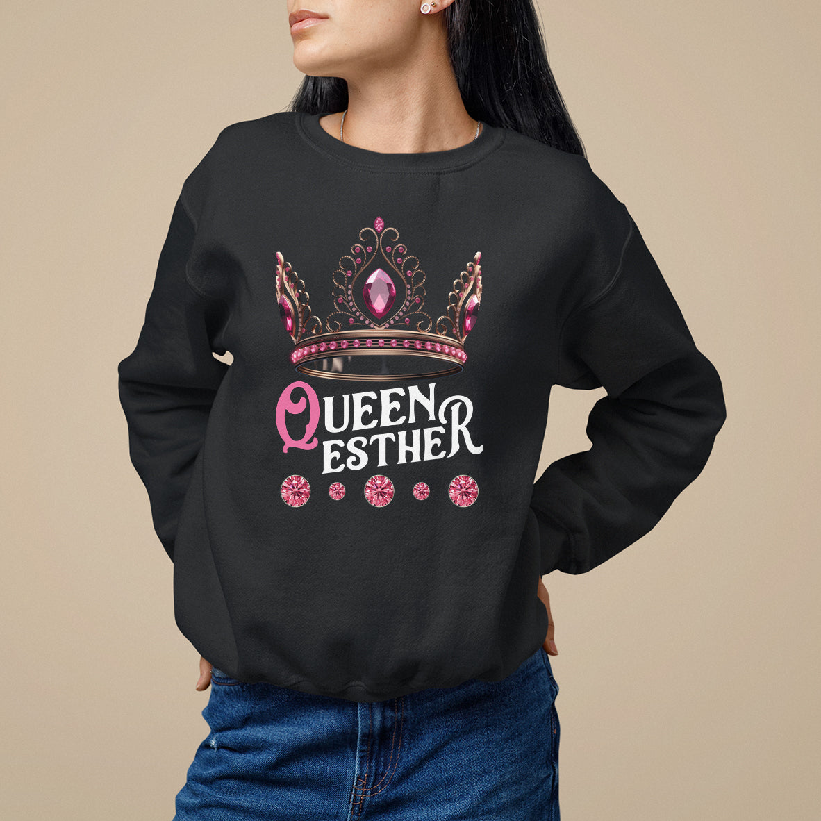 Purim Holiday Sweatshirt Queen Esther Jewish Israel Feast