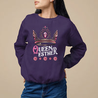 Purim Holiday Sweatshirt Queen Esther Jewish Israel Feast - Wonder Print Shop