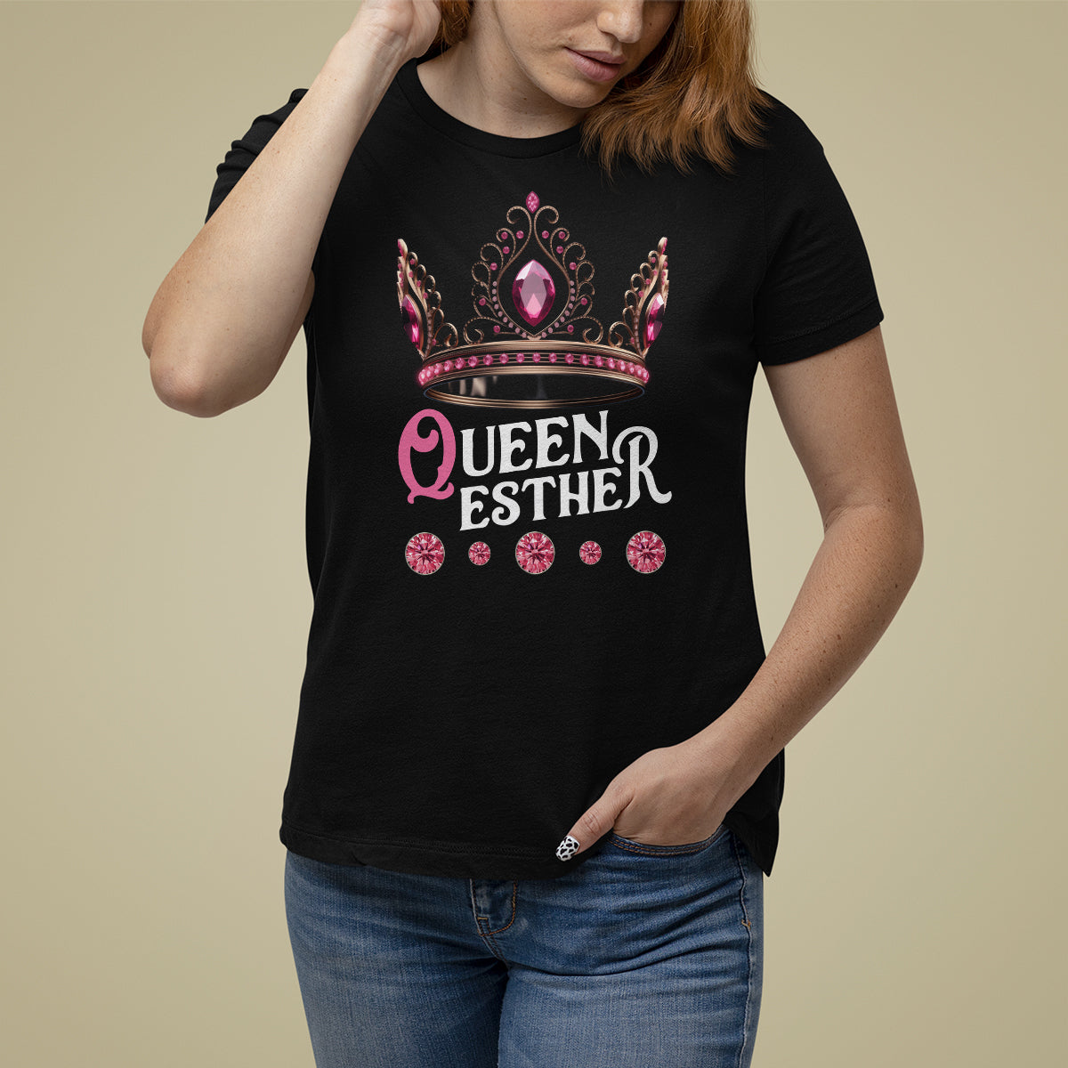 Purim Holiday T Shirt For Women Queen Esther Jewish Israel Feast