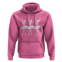 Funny Halloween Skeleton Ballet Dancing Ballerina Hoodie