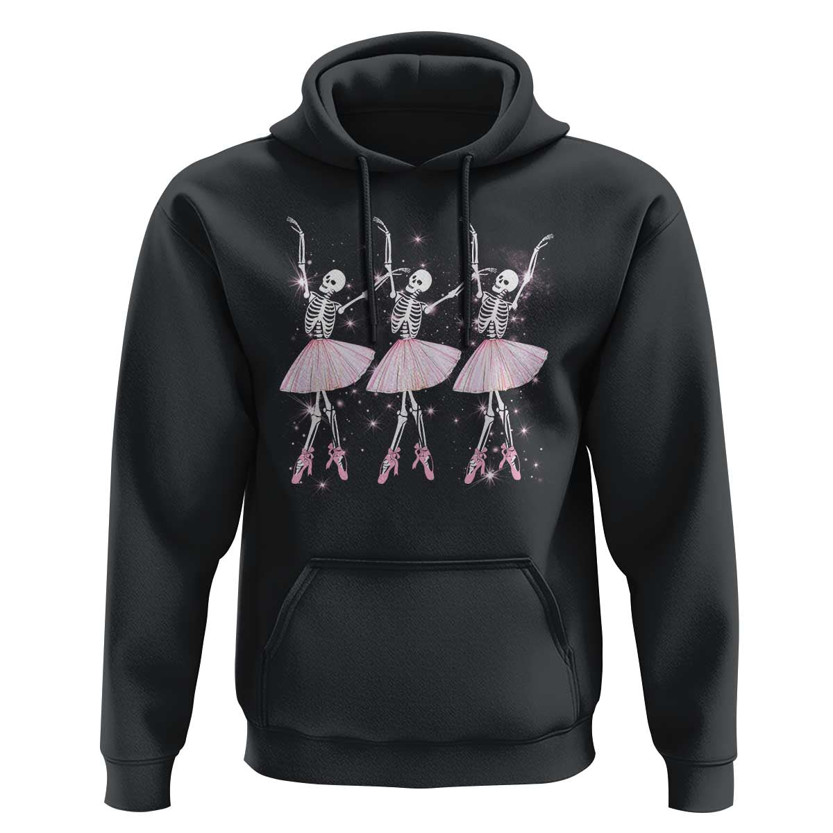 Funny Halloween Skeleton Ballet Dancing Ballerina Hoodie