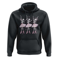 Funny Halloween Skeleton Ballet Dancing Ballerina Hoodie