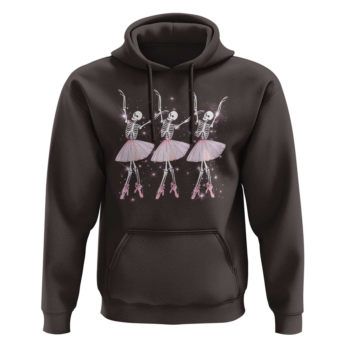 Funny Halloween Skeleton Ballet Dancing Ballerina Hoodie