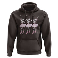 Funny Halloween Skeleton Ballet Dancing Ballerina Hoodie