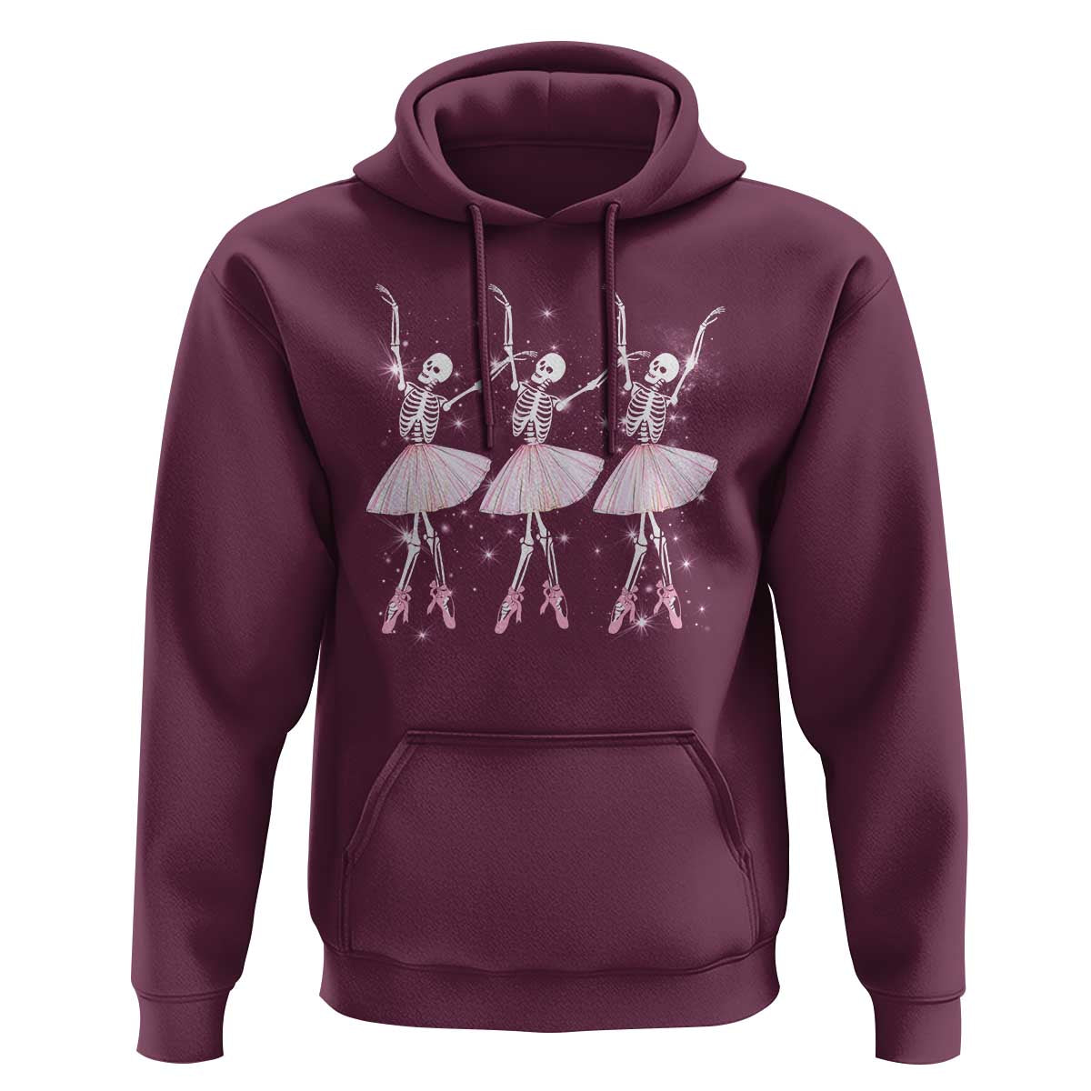 Funny Halloween Skeleton Ballet Dancing Ballerina Hoodie