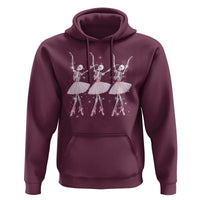 Funny Halloween Skeleton Ballet Dancing Ballerina Hoodie