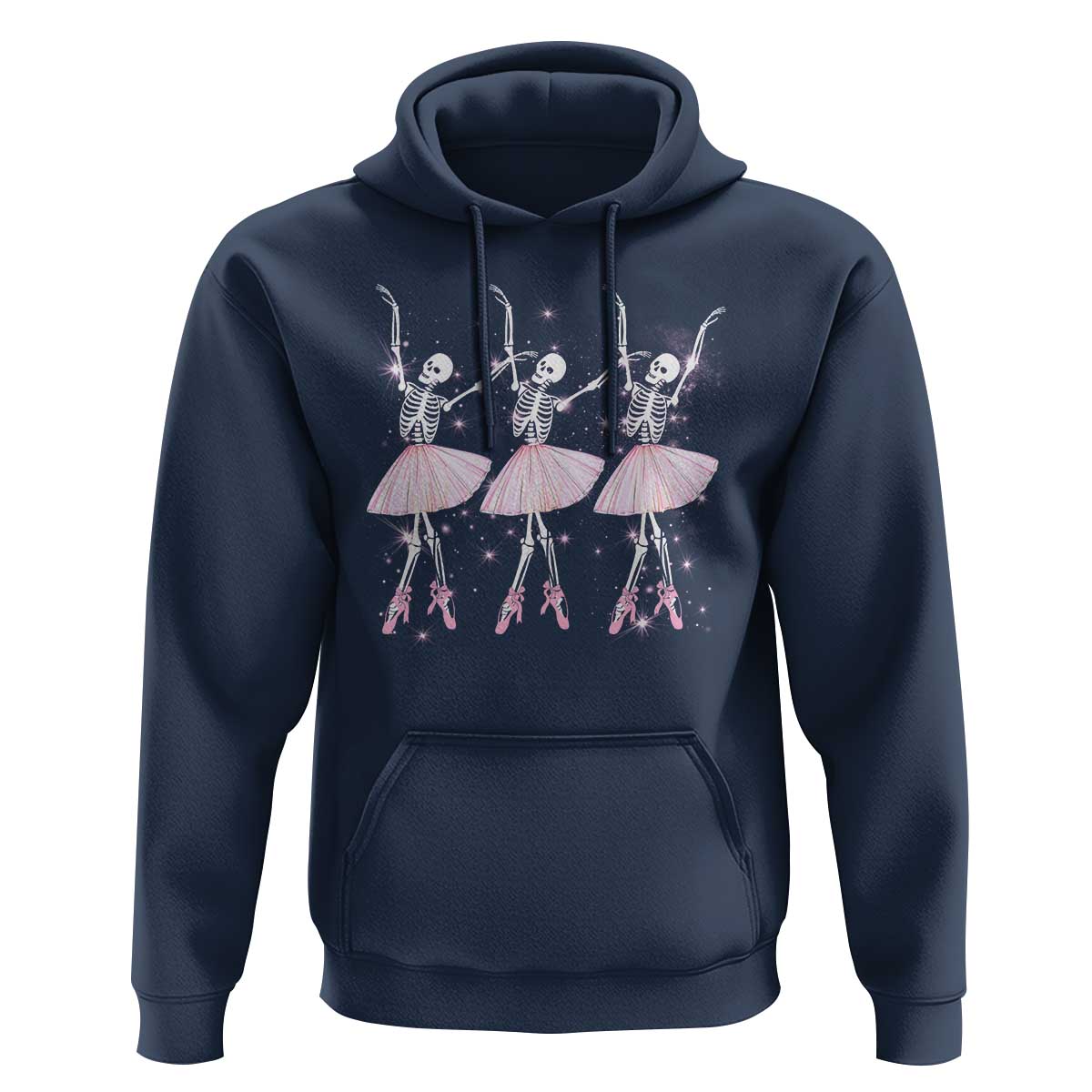Funny Halloween Skeleton Ballet Dancing Ballerina Hoodie