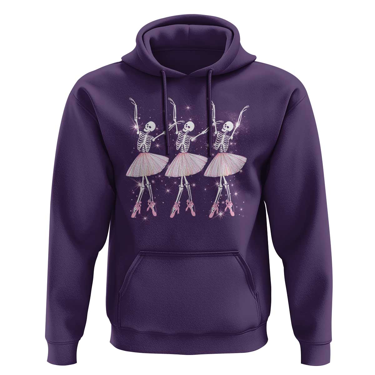 Funny Halloween Skeleton Ballet Dancing Ballerina Hoodie