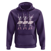 Funny Halloween Skeleton Ballet Dancing Ballerina Hoodie