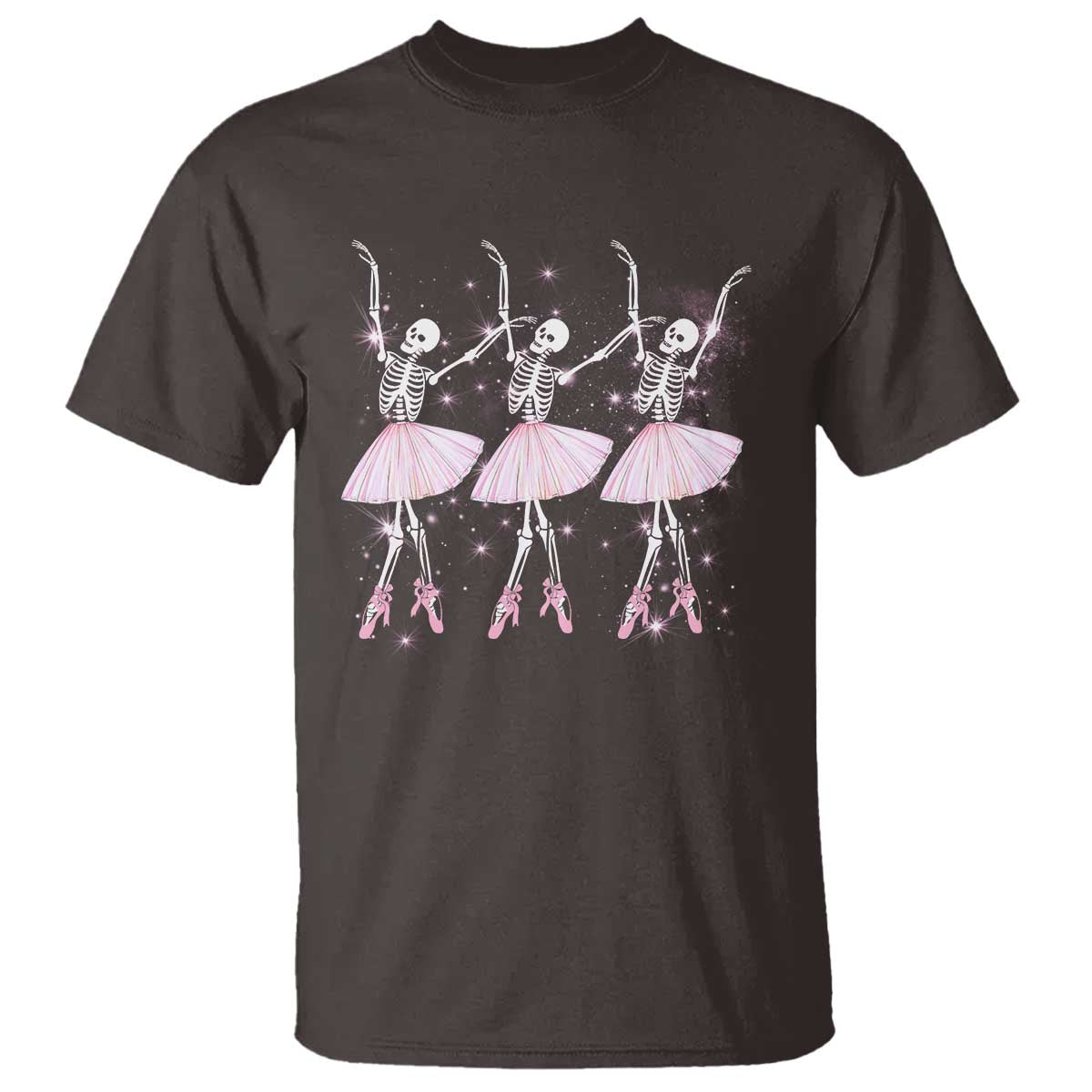 Funny Halloween Skeleton Ballet Dancing Ballerina T Shirt - Wonder Print Shop