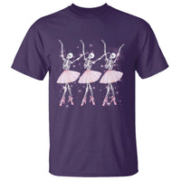 Funny Halloween Skeleton Ballet Dancing Ballerina T Shirt - Wonder Print Shop