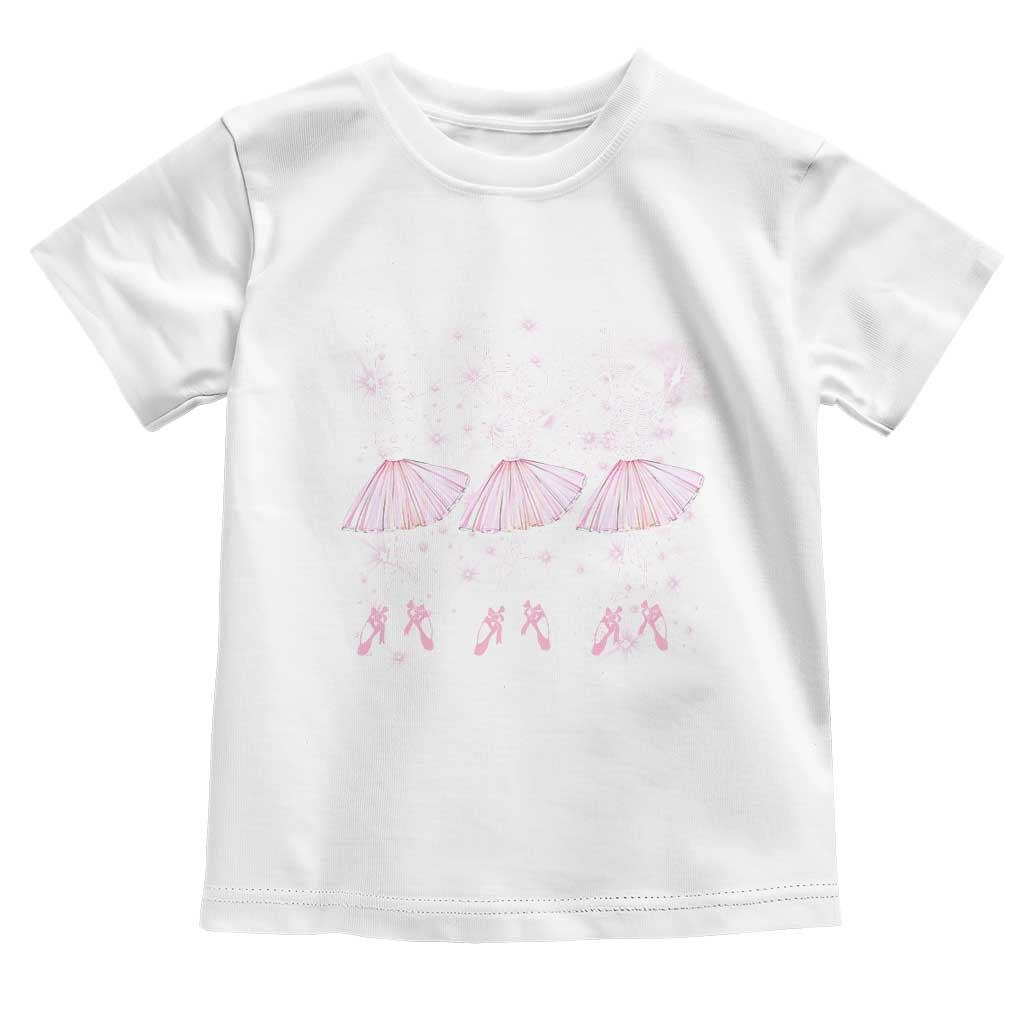 Funny Halloween Skeleton Ballet Dancing Ballerina Toddler T Shirt