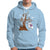 Halloween Bookaholic Hoodie Cute Ghost Swing Reading Book - Wonder Print Shop