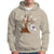 Halloween Bookaholic Hoodie Cute Ghost Swing Reading Book - Wonder Print Shop