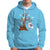 Halloween Bookaholic Hoodie Cute Ghost Swing Reading Book - Wonder Print Shop