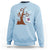 Halloween Bookaholic Sweatshirt Cute Ghost Swing Reading Book - Wonder Print Shop