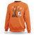 Halloween Bookaholic Sweatshirt Cute Ghost Swing Reading Book - Wonder Print Shop