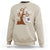 Halloween Bookaholic Sweatshirt Cute Ghost Swing Reading Book - Wonder Print Shop