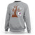 Halloween Bookaholic Sweatshirt Cute Ghost Swing Reading Book - Wonder Print Shop