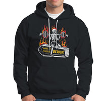 Halloween Gymer Hoodie Make It Happen Skeleton Deadlift Fitness Gym - Wonder Print Shop