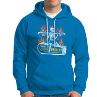 Halloween Gymer Hoodie Make It Happen Skeleton Deadlift Fitness Gym - Wonder Print Shop