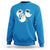 Halloween Cat Lover Sweatshirt Spooky Cute Ghost Costume - Wonder Print Shop