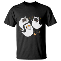 Halloween Cat Lover T Shirt Spooky Cute Ghost Costume - Wonder Print Shop