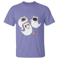 Halloween Cat Lover T Shirt Spooky Cute Ghost Costume - Wonder Print Shop