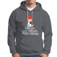 Stressed Who's Stressed? I'm Not Stressed Funny Angry Cat Hoodie - Wonder Print Shop
